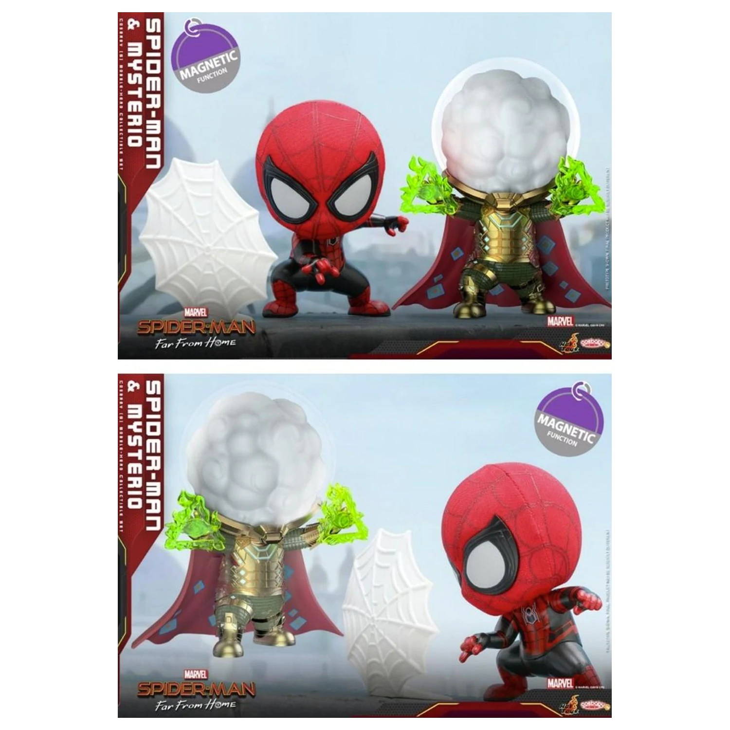 Spider-Man Cosbaby Wave 1 Spider-Man und Mysterio Set Produktfoto