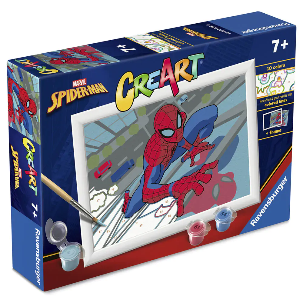 Marvel Spiderman CreArt Malen nach Zahlen Set Produktfoto