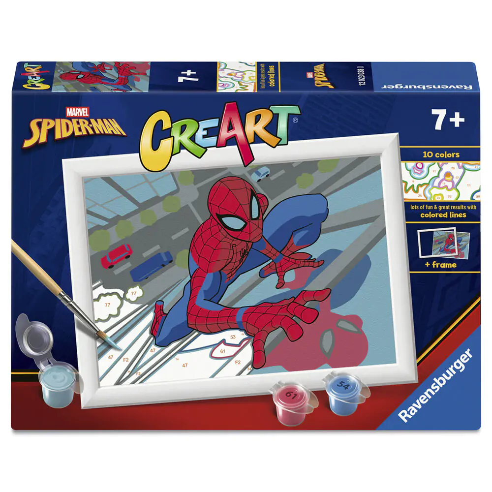 Marvel Spiderman CreArt Malen nach Zahlen Set Produktfoto