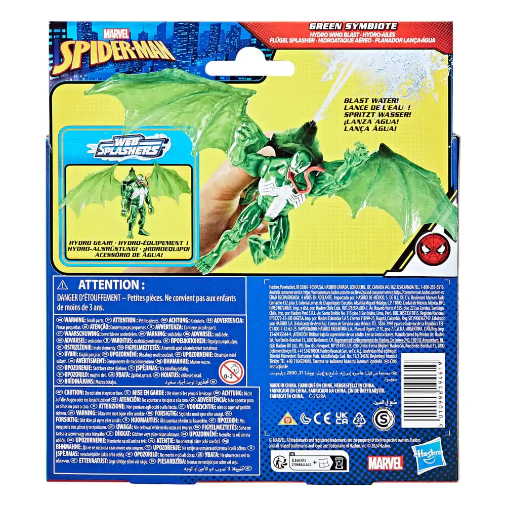 Spider-Man Epic Hero Series Web Splashers Actionfigur Green Symbiote Hydro Wing Blast 10 cm termékfotó