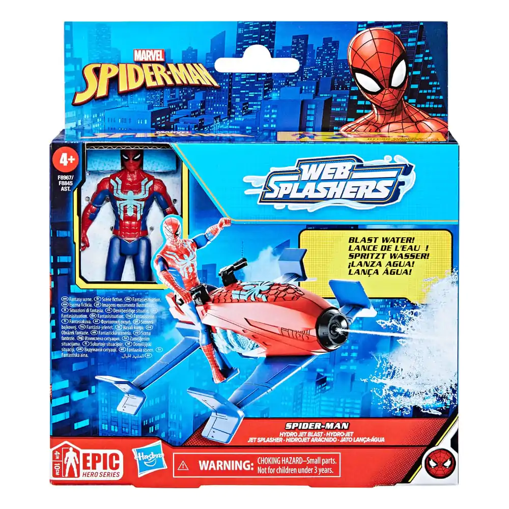 Spider-Man Epic Hero Series Web Splashers Actionfigur Spider-Man Hydro Jet Blast 10 cm Produktfoto
