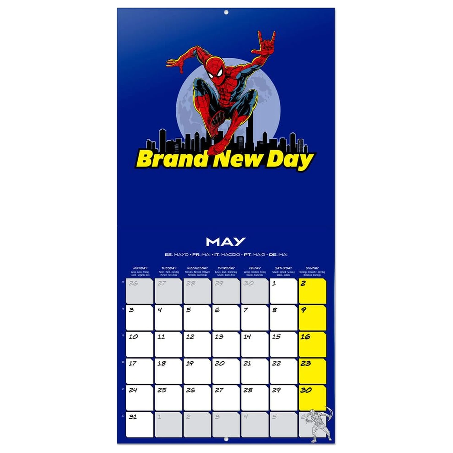 Spider-Man Wandkalender 2027 30 x 30 cm Produktfoto