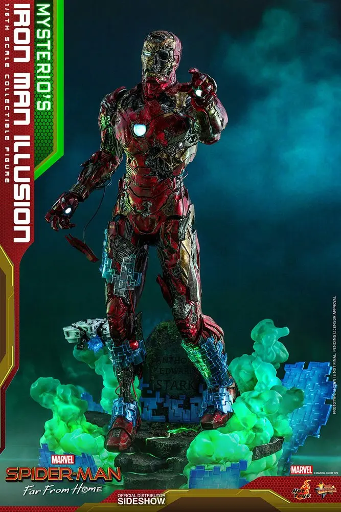 Spider-Man: Far From Home MMS PVC Actionfigur 1/6 Mysterio's Iron Man Illusion 32 cm Produktfoto
