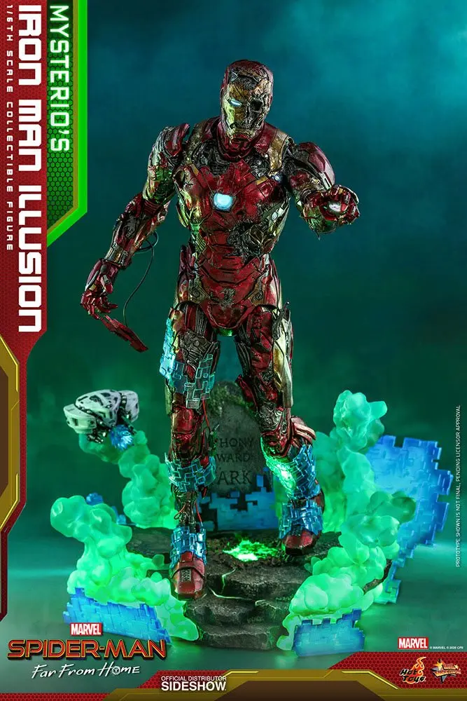 Spider-Man: Far From Home MMS PVC Actionfigur 1/6 Mysterio's Iron Man Illusion 32 cm Produktfoto