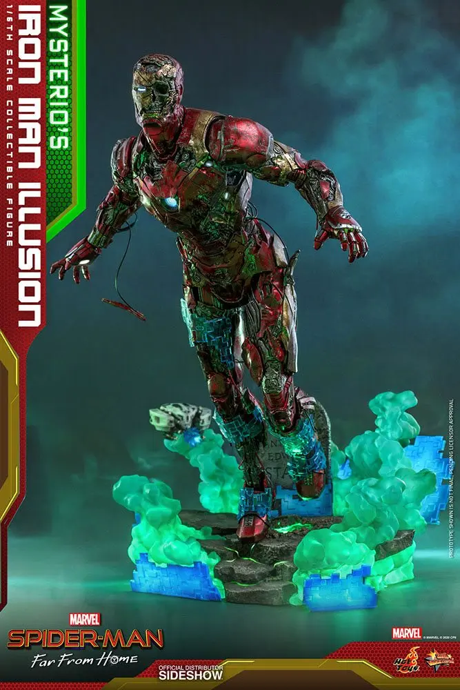 Spider-Man: Far From Home MMS PVC Actionfigur 1/6 Mysterio's Iron Man Illusion 32 cm Produktfoto