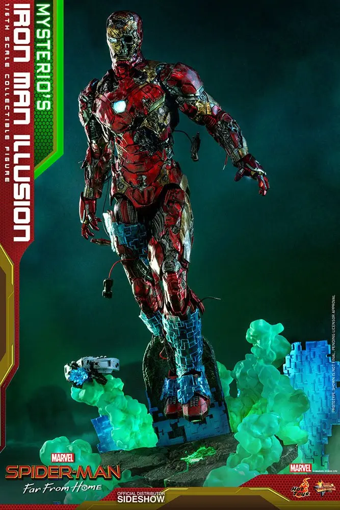 Spider-Man: Far From Home MMS PVC Actionfigur 1/6 Mysterio's Iron Man Illusion 32 cm Produktfoto