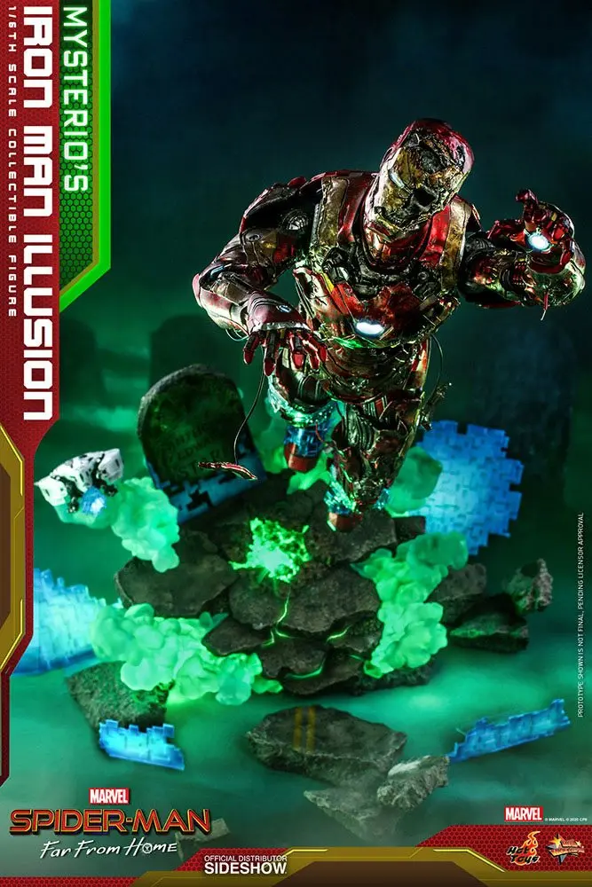 Spider-Man: Far From Home MMS PVC Actionfigur 1/6 Mysterio's Iron Man Illusion 32 cm Produktfoto