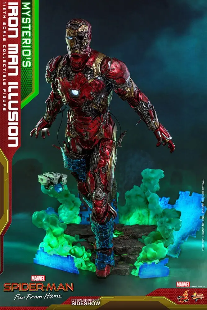 Spider-Man: Far From Home MMS PVC Actionfigur 1/6 Mysterio's Iron Man Illusion 32 cm Produktfoto