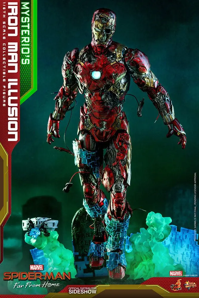 Spider-Man: Far From Home MMS PVC Actionfigur 1/6 Mysterio's Iron Man Illusion 32 cm Produktfoto