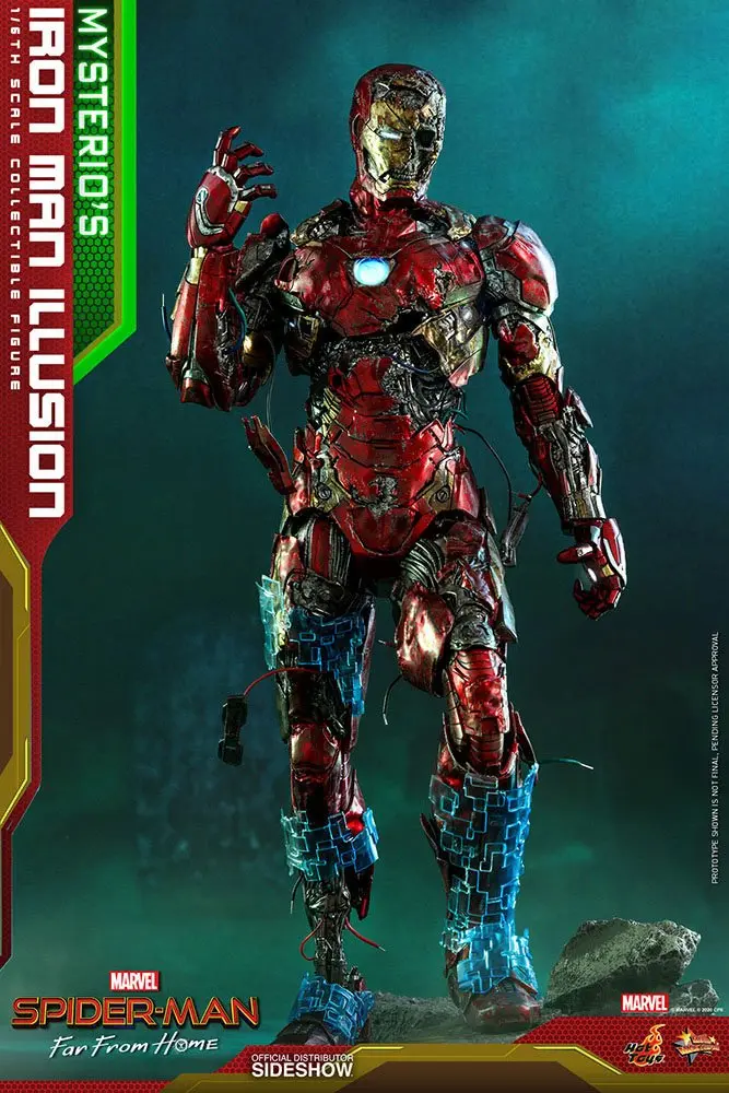 Spider-Man: Far From Home MMS PVC Actionfigur 1/6 Mysterio's Iron Man Illusion 32 cm Produktfoto