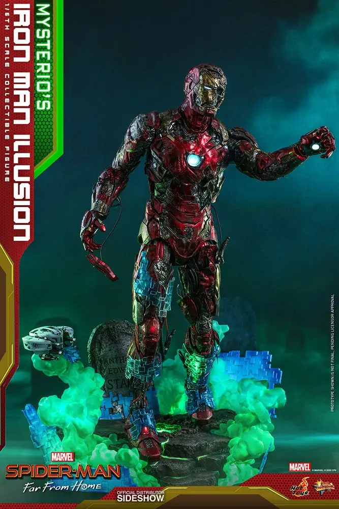 Spider-Man: Far From Home MMS PVC Actionfigur 1/6 Mysterio's Iron Man Illusion 32 cm Produktfoto