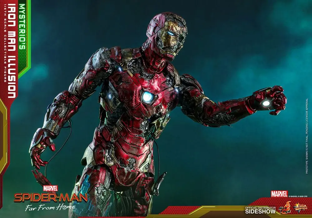 Spider-Man: Far From Home MMS PVC Actionfigur 1/6 Mysterio's Iron Man Illusion 32 cm Produktfoto