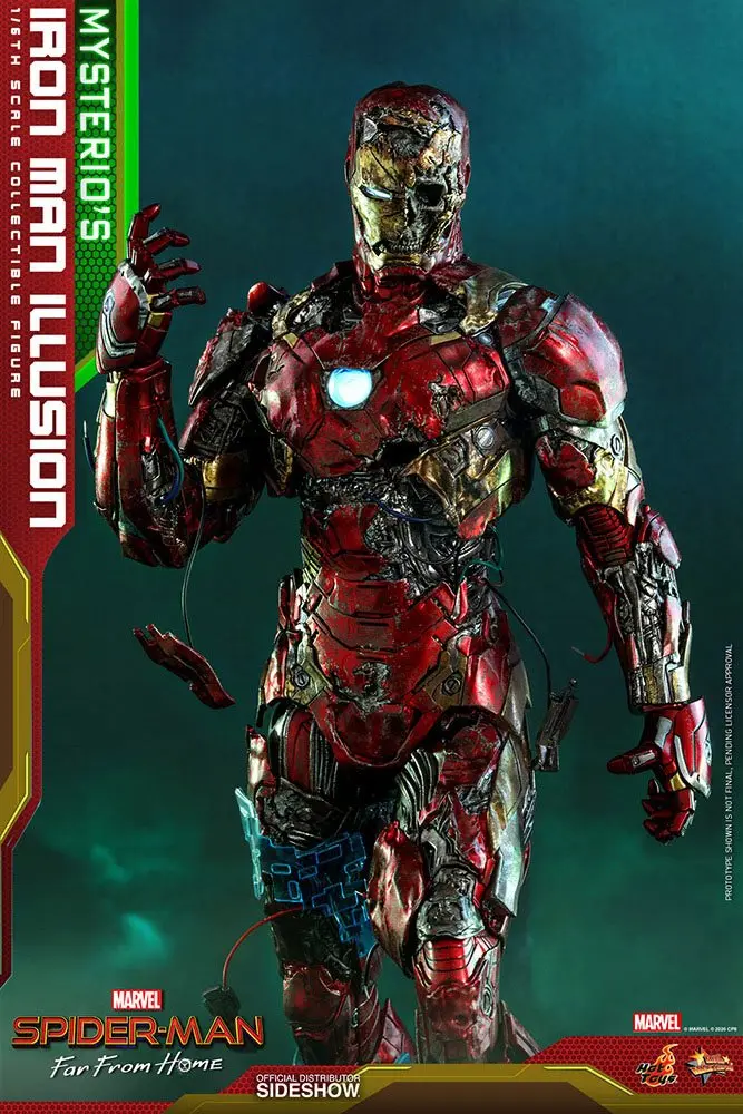 Spider-Man: Far From Home MMS PVC Actionfigur 1/6 Mysterio's Iron Man Illusion 32 cm Produktfoto