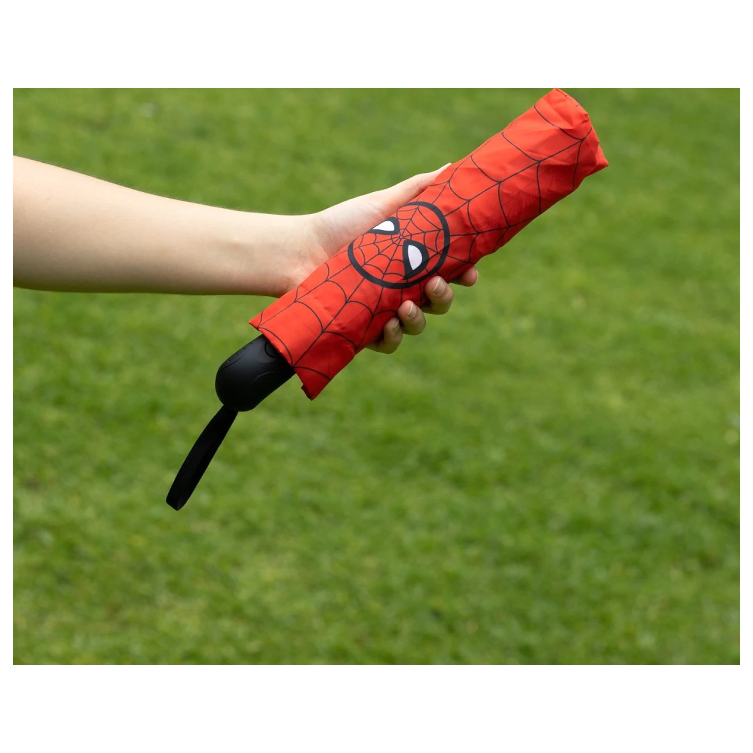 Marvel Spiderman Foodie automatische Regenschirm Produktfoto