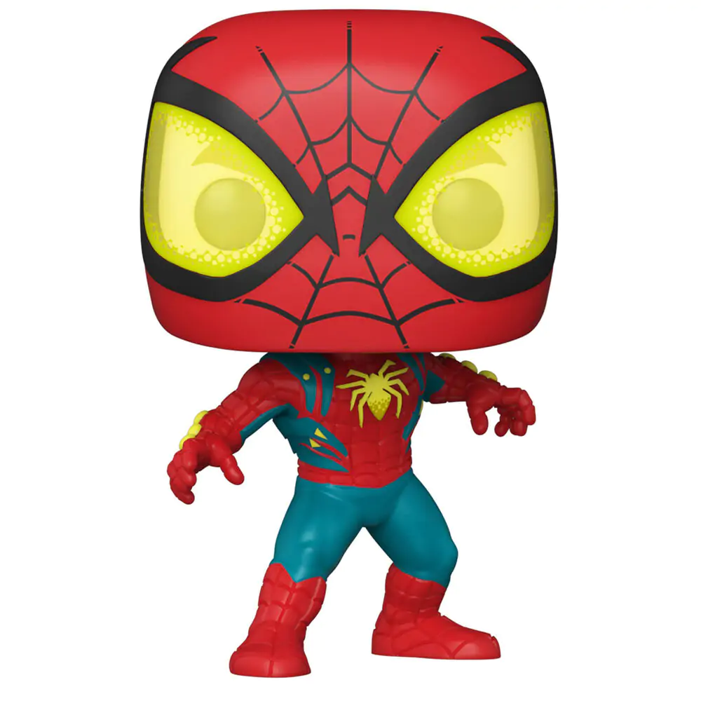 Spider-Man Funko POP! Vinyl Figur Oscorp Suit 9 cm Produktfoto