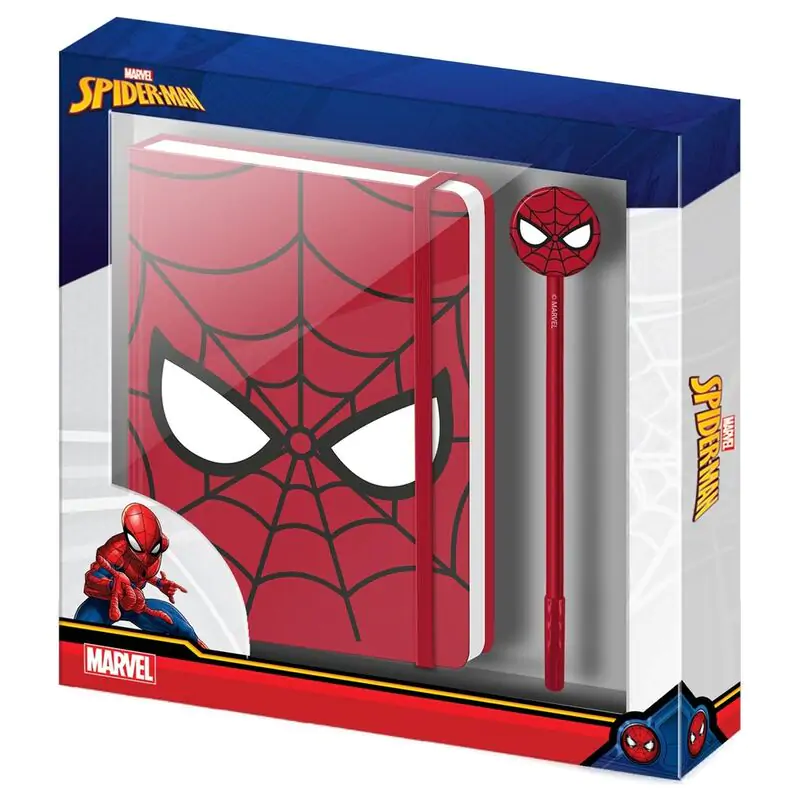 Marvel Spiderman Notizbuch und Stift Set Produktfoto