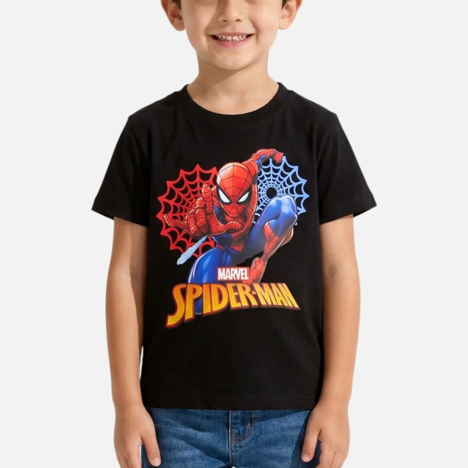 Spider-Man Kinder T-Shirt - schwarz Produktfoto
