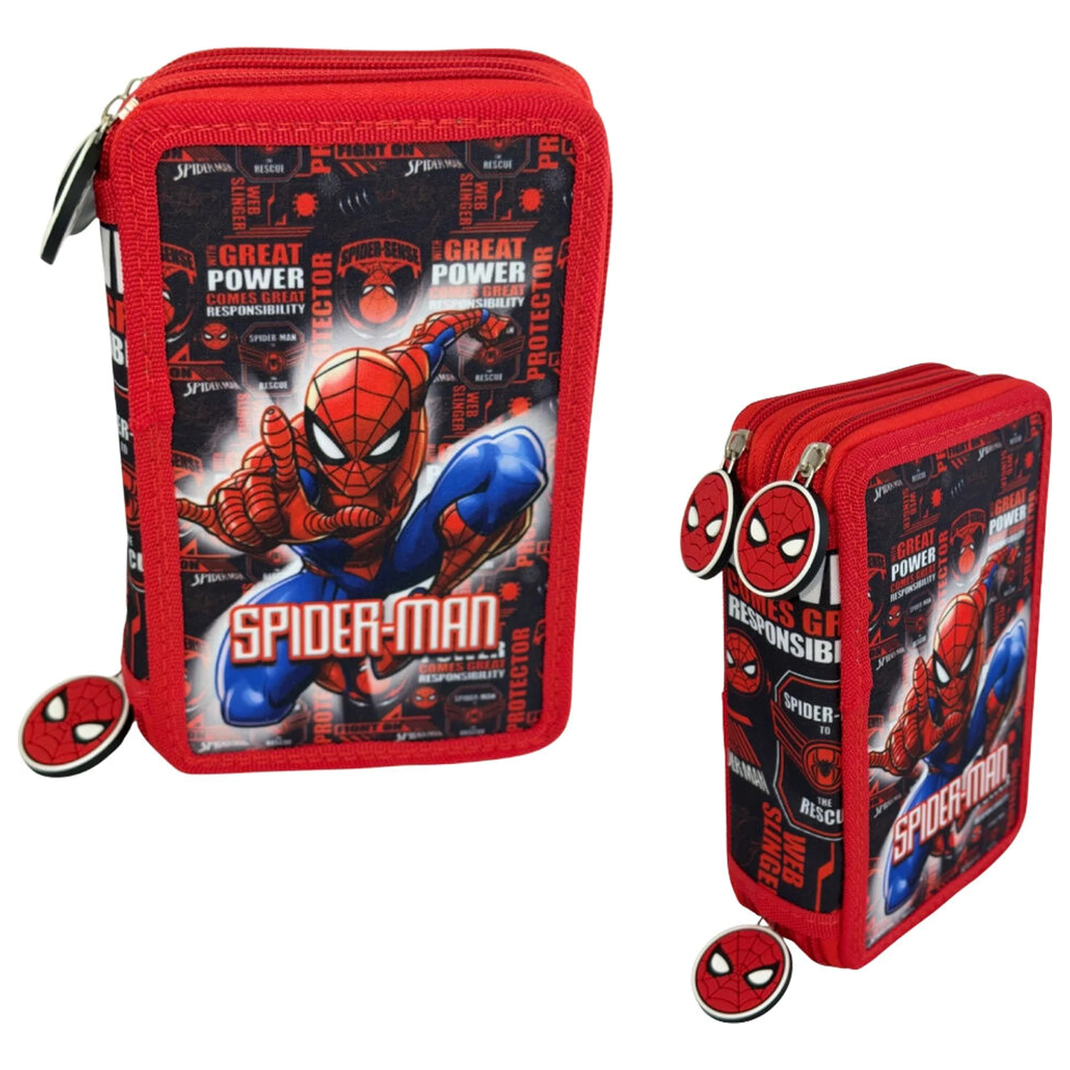 Marvel Spiderman Hero dreifaches Federmäppchen Produktfoto