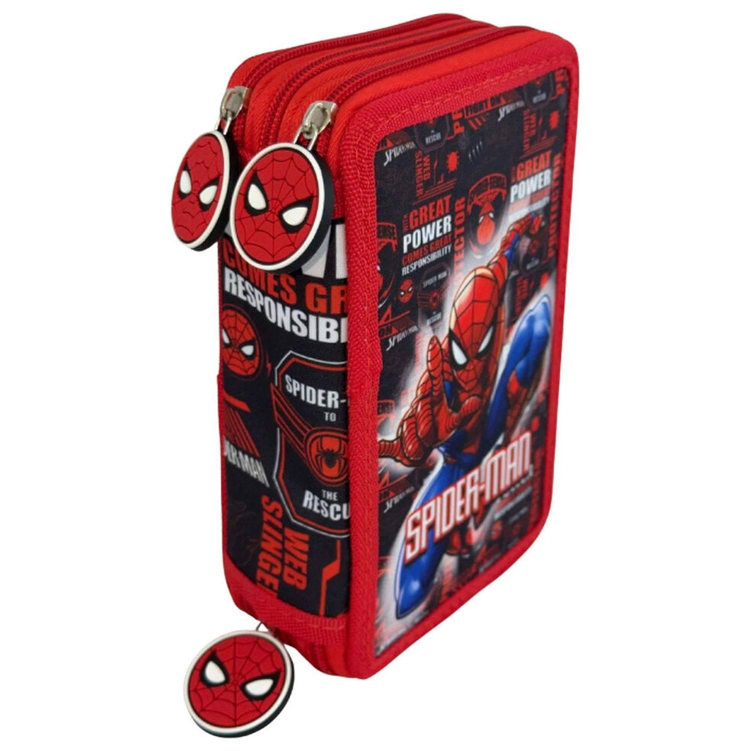 Marvel Spiderman Hero dreifaches Federmäppchen Produktfoto