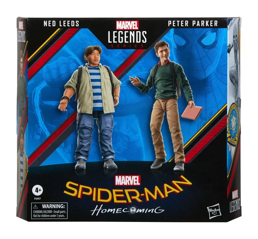 Spider-Man: Homecoming Marvel Legends Actionfiguren 2er-Pack 2022 Ned Leeds & Peter Parker 15 cm Produktfoto