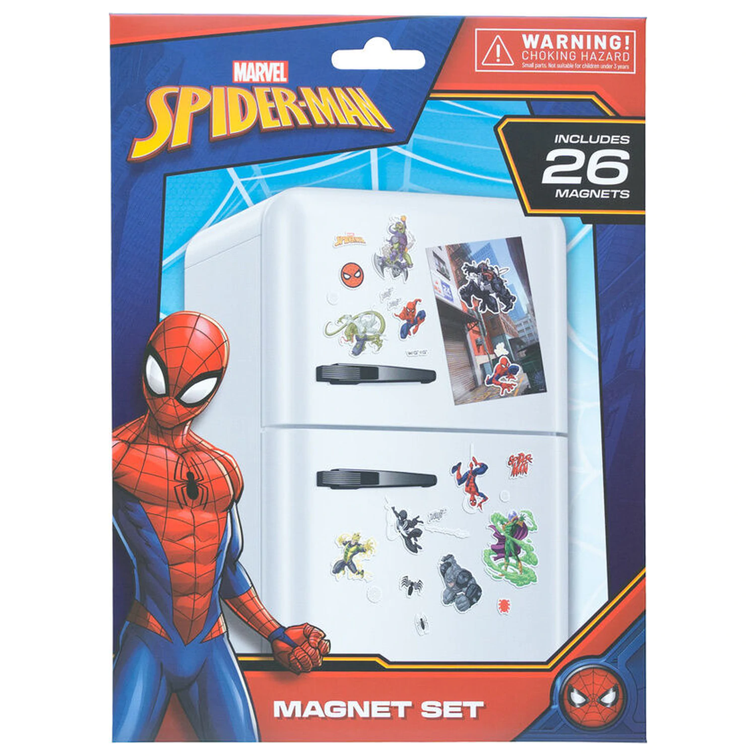 Marvel Spiderman Set von Stanzmagneten Produktfoto