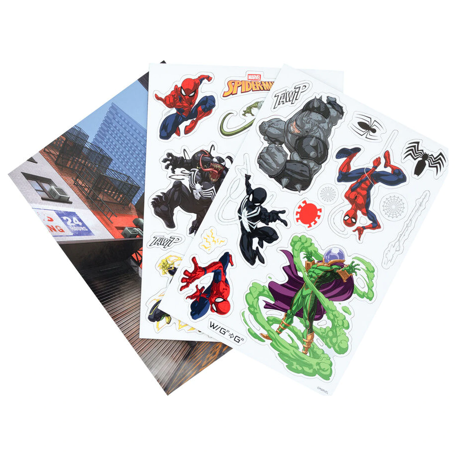 Marvel Spiderman Set von Stanzmagneten Produktfoto
