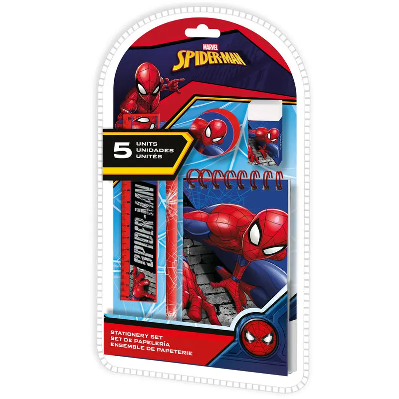 Marvel Spiderman II Schreibwarenset 5St Produktfoto