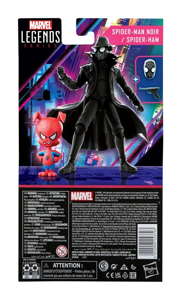 Spider-Man: Into the Spider-Verse Marvel Legends Action Figur 2er-Pack 2022 Spider-Man Noir & Spider-Ham 15 cm Produktfoto