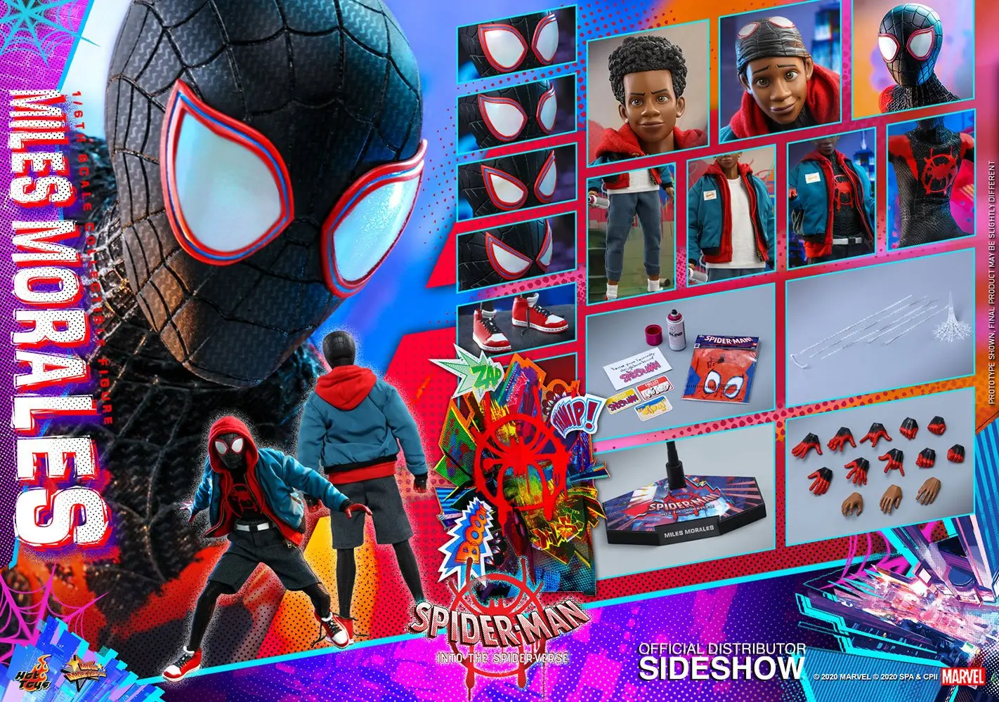 Spider-Man: Into the Spider-Verse Movie Masterpiece Action Figur 1/6 Miles Morales 29 cm Produktfoto