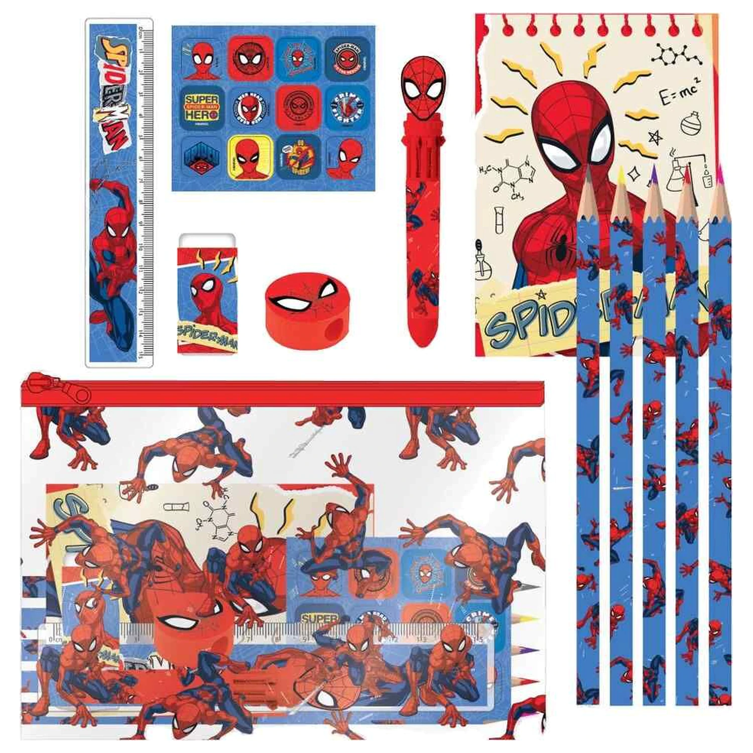 Marvel Spiderman Schreibwaren-Set Produktfoto