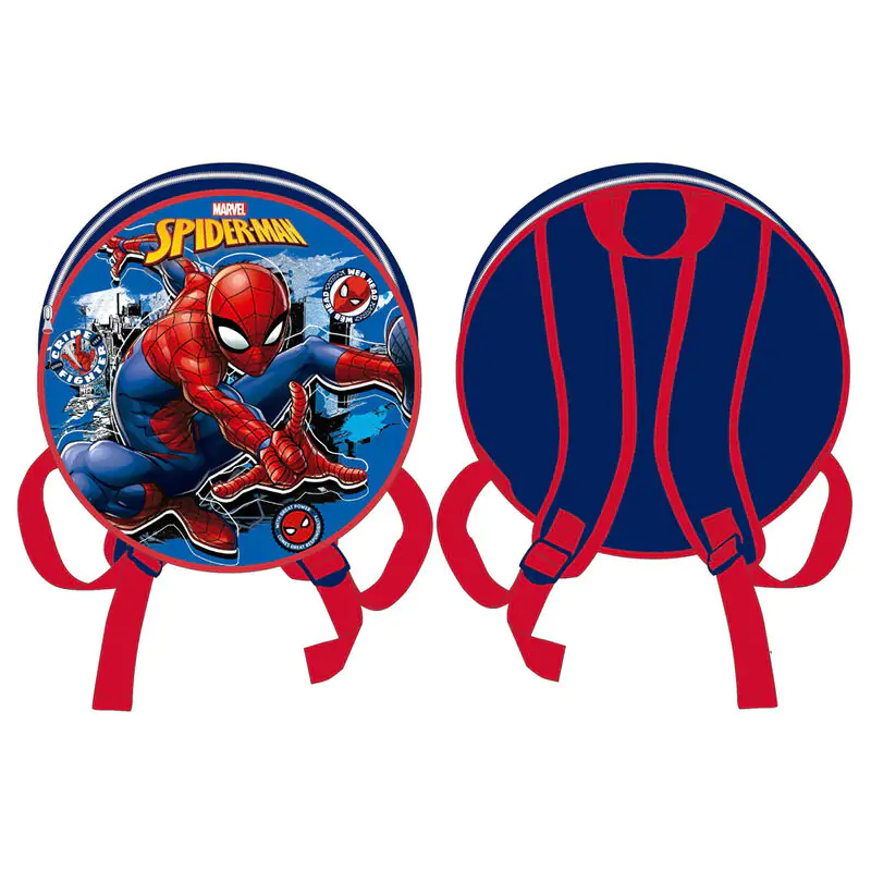 Marvel Spiderman runden Rucksack 27cm Produktfoto