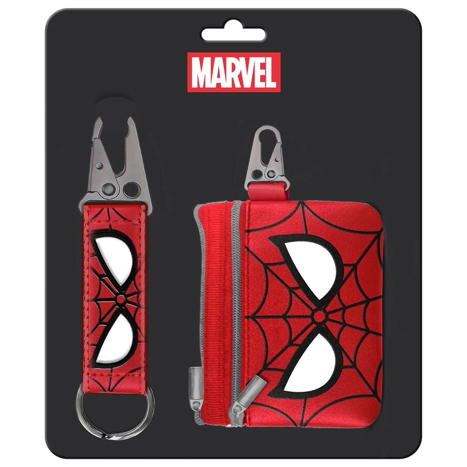 Marvel Spiderman Schlüsselanhänger + Geldbörse Set Produktfoto