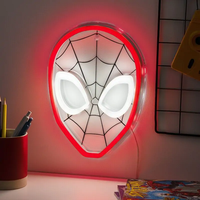 Marvel Spiderman LED Wandleuchte 26cm Produktfoto