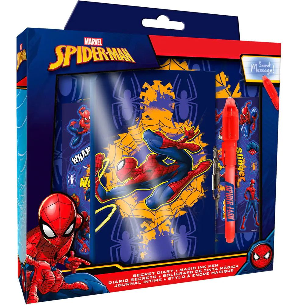 Marvel Spiderman Magischem Stift und Notizbuch Produktfoto