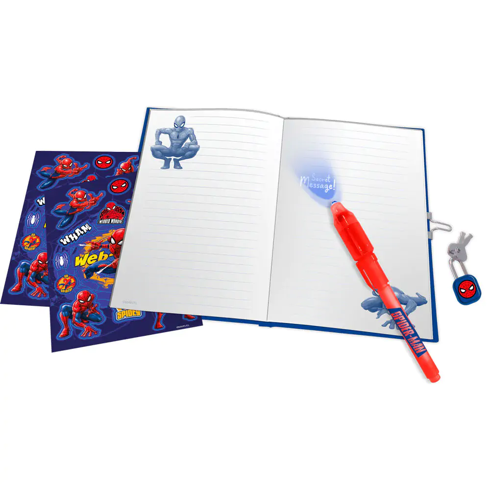 Marvel Spiderman Magischem Stift und Notizbuch Produktfoto