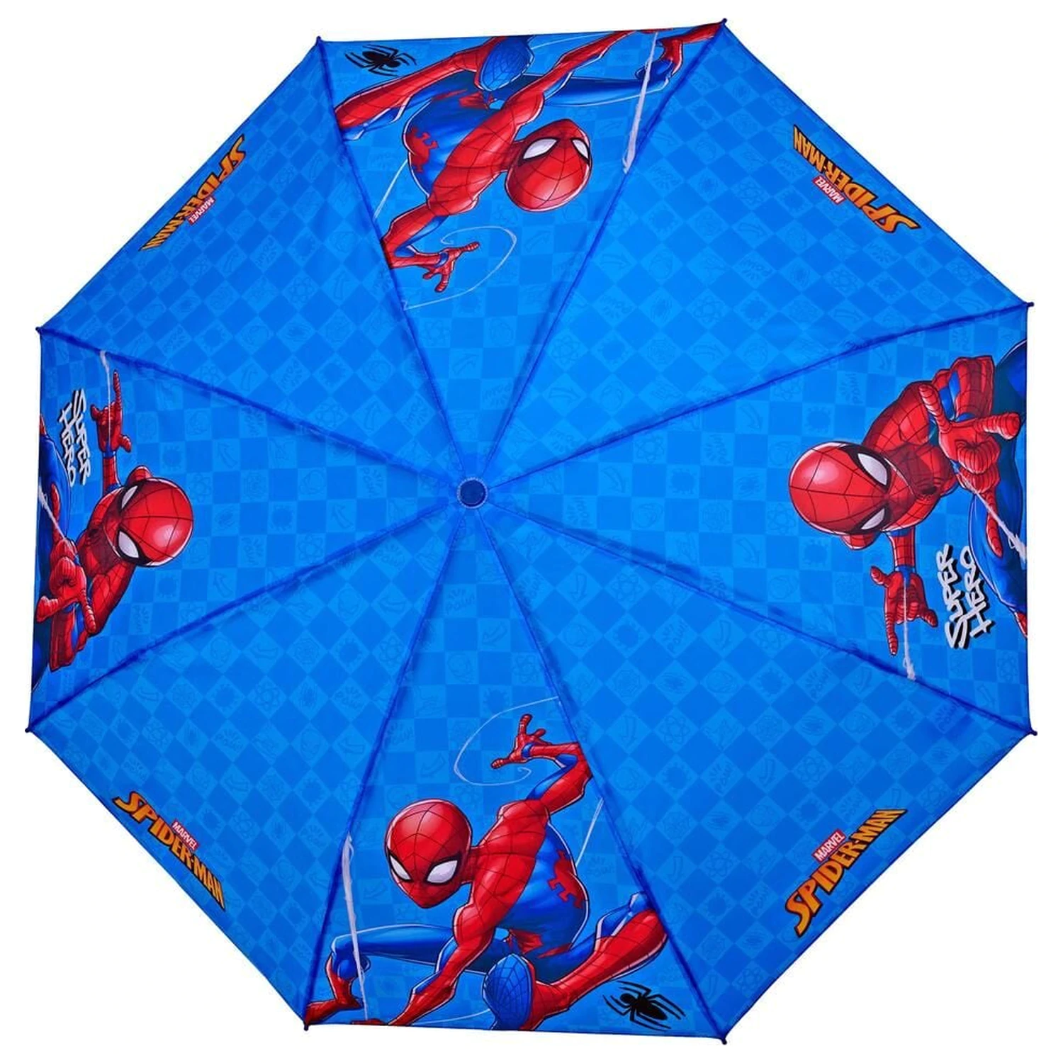 Marvel Spiderman manuell faltbarer Regenschirm 50cm Produktfoto
