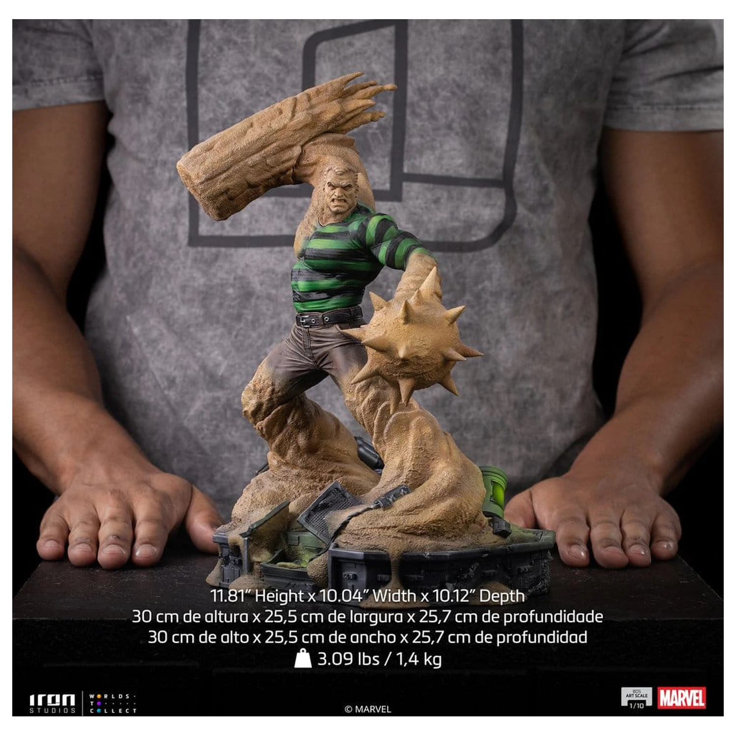 Spider-Man Marvel Comics Art Scale Statue 1/10 Sandman 30 cm Produktfoto