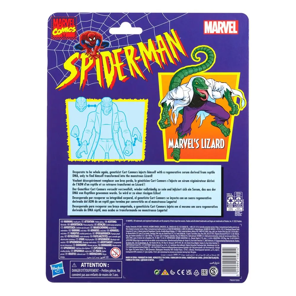 Spider-Man Marvel Legends Retro Action-Figur Marvel's Lizard 15 cm Produktfoto