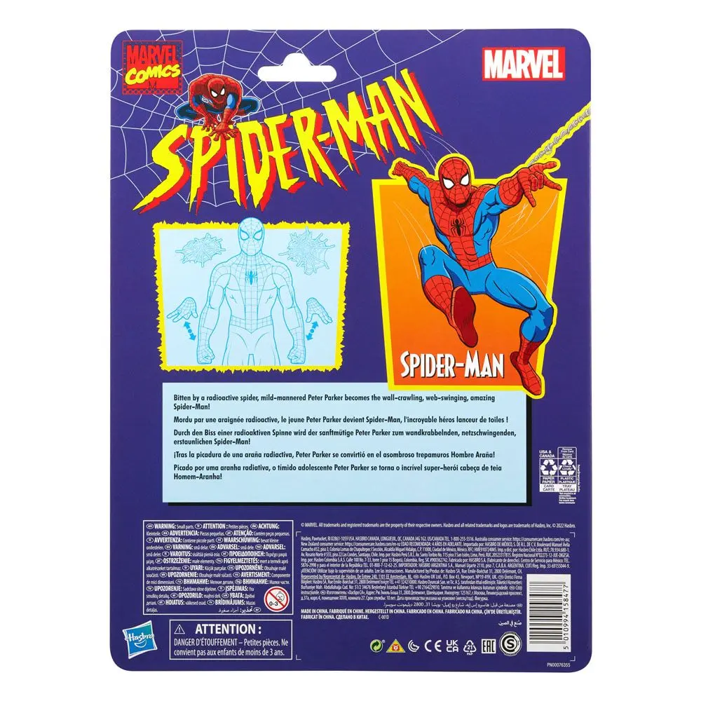 Spider-Man Marvel Legends Retro Actionfigur Spider-Man 15 cm Produktfoto