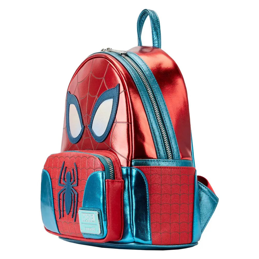 Loungefly Marvel Spiderman Metallic Rucksack 25cm Produktfoto