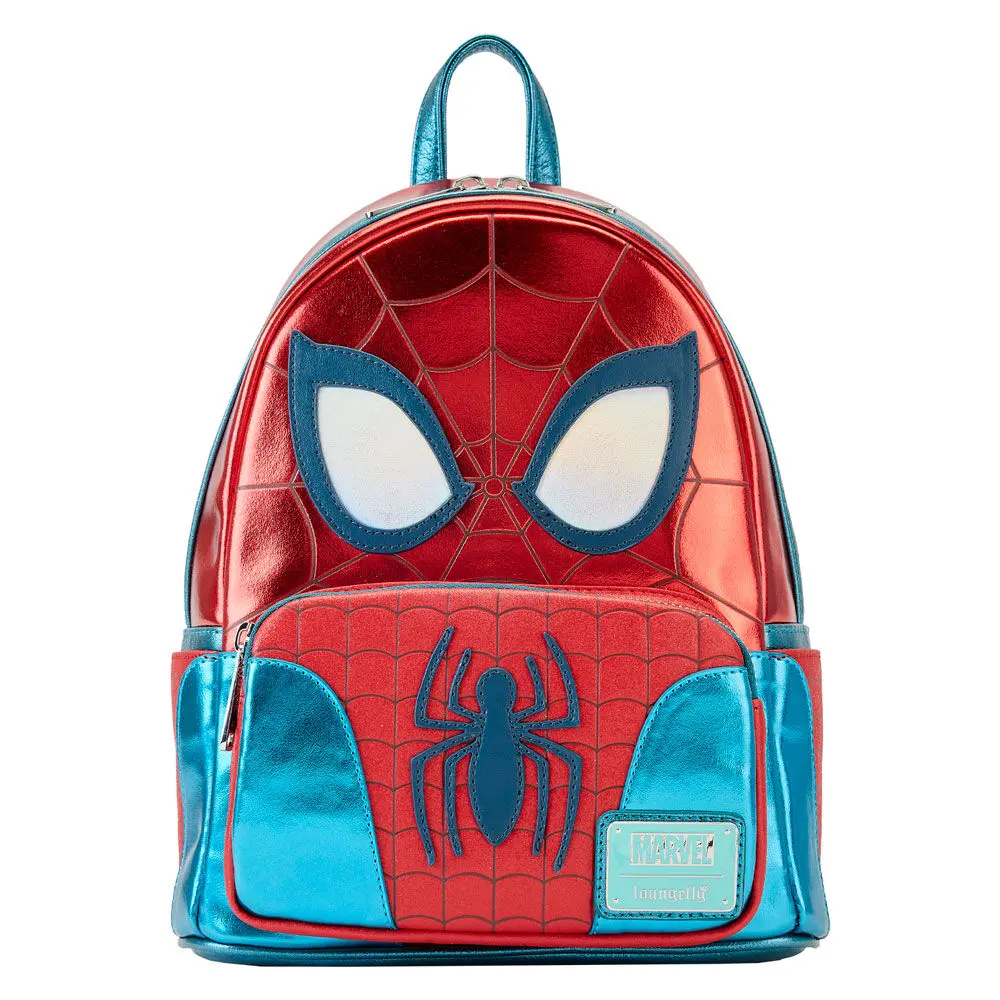 Loungefly Marvel Spiderman Metallic Rucksack 25cm Produktfoto