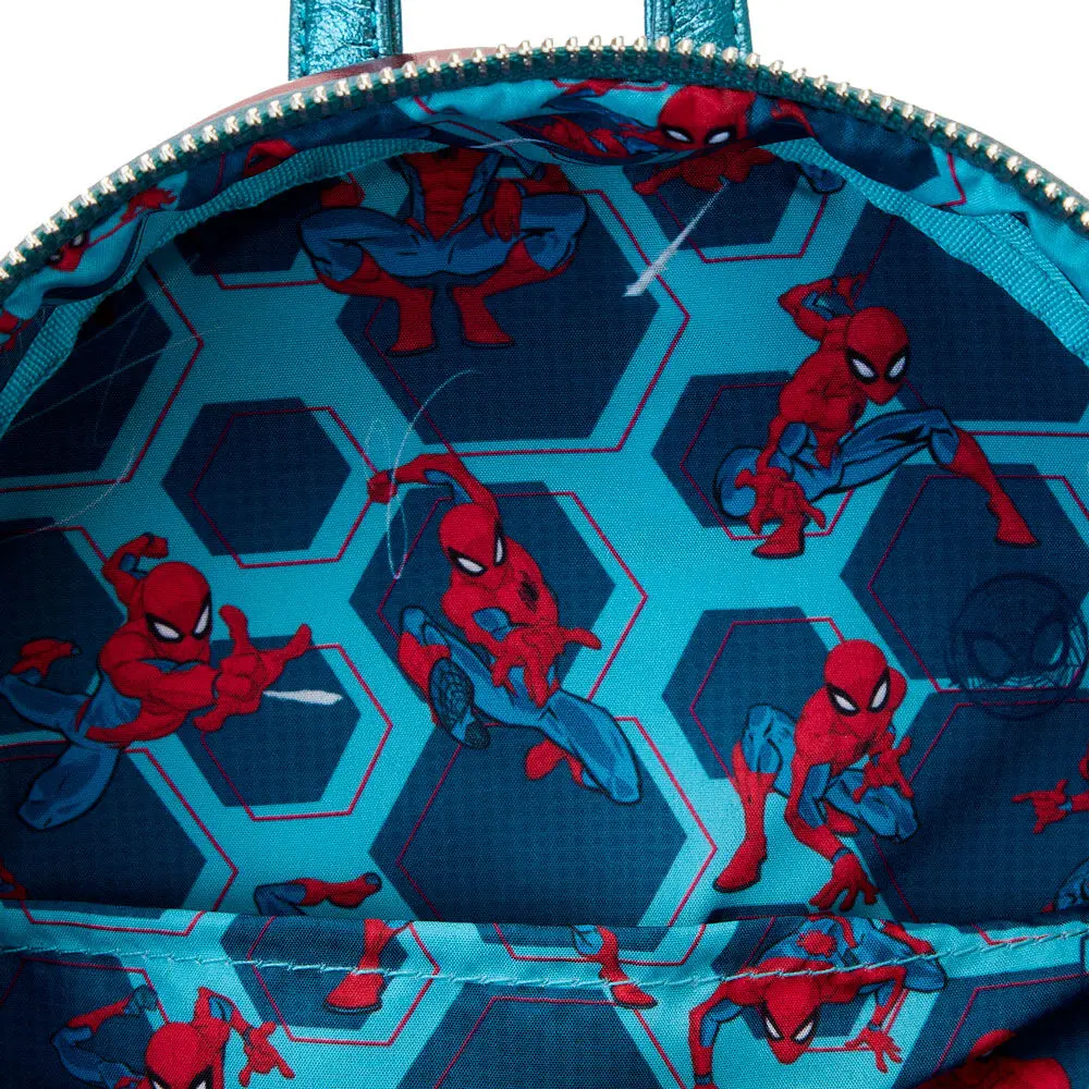 Loungefly Marvel Spiderman Metallic Rucksack 25cm Produktfoto