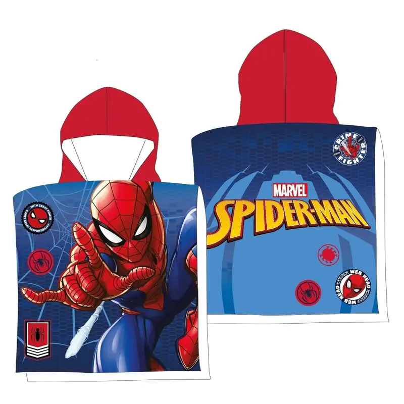 Marvel Spiderman Microfaser Poncho Strandtuch Produktfoto
