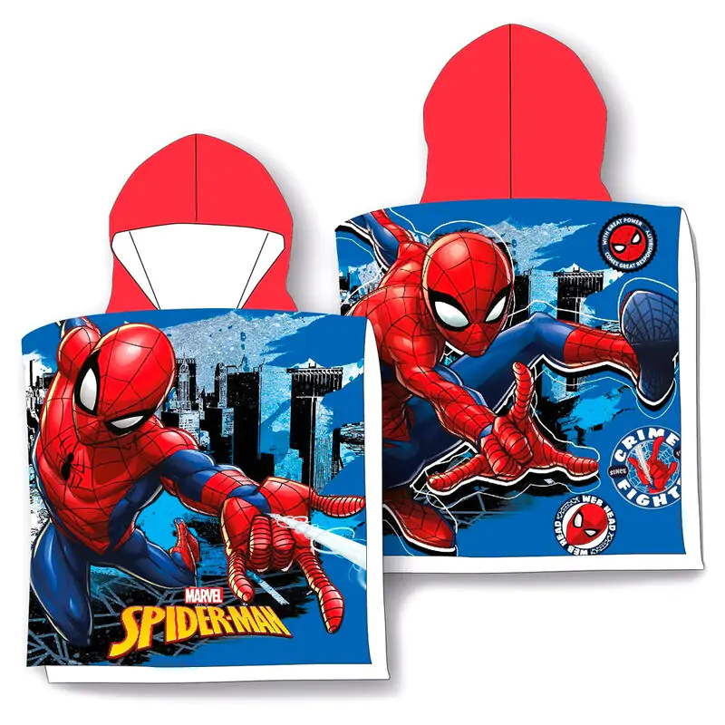 Marvel Spiderman Microfaser Poncho Handtuch termékfotó