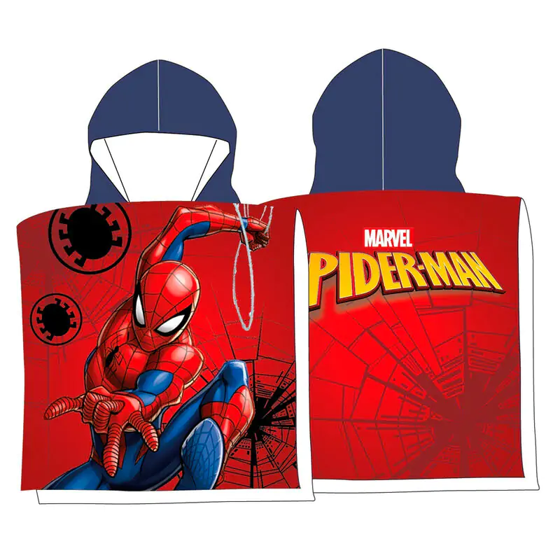 Marvel Spiderman Microfaser Poncho Handtuch termékfotó