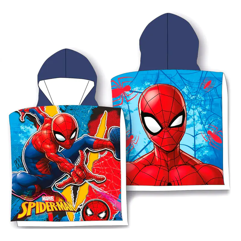 Marvel Spiderman Microfaser Poncho Handtuch termékfotó