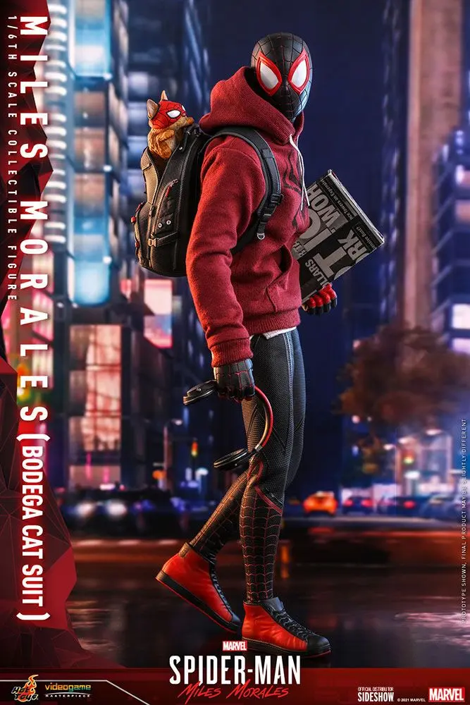Spider-Man: Miles Morales Videogame Masterpiece Actionfigur 1/6 Miles Morales Bodega Cat Suit 29 cm Produktfoto