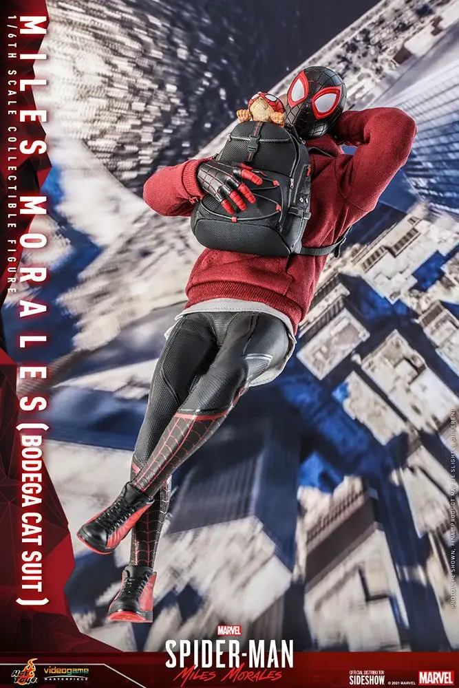 Spider-Man: Miles Morales Videogame Masterpiece Actionfigur 1/6 Miles Morales Bodega Cat Suit 29 cm Produktfoto