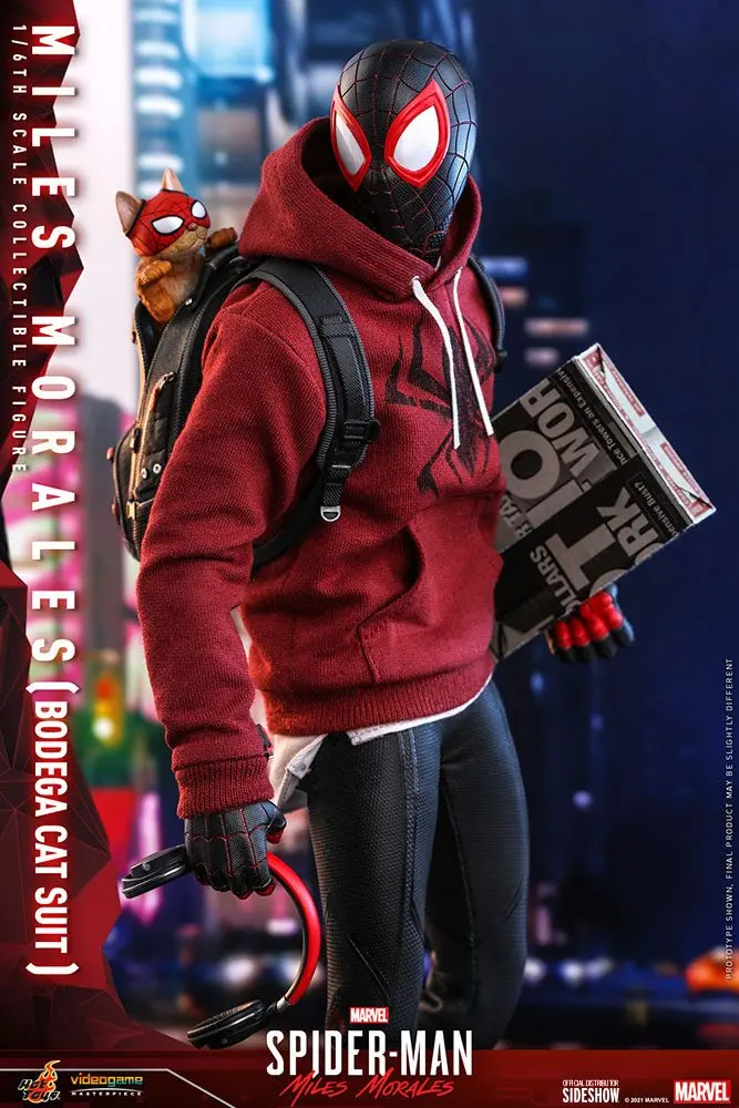 Spider-Man: Miles Morales Videogame Masterpiece Actionfigur 1/6 Miles Morales Bodega Cat Suit 29 cm Produktfoto