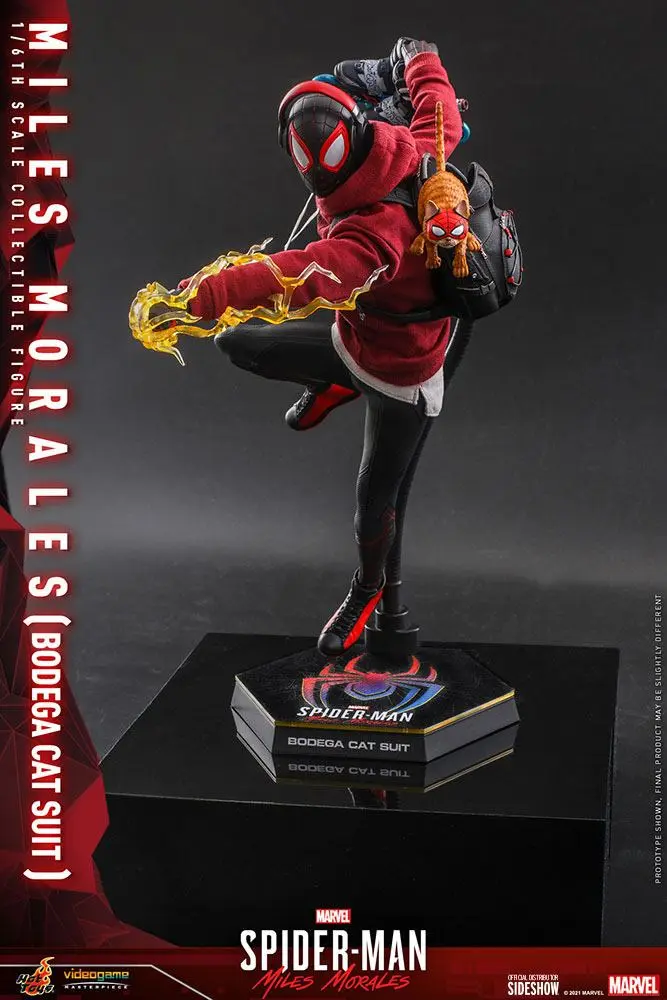 Spider-Man: Miles Morales Videogame Masterpiece Actionfigur 1/6 Miles Morales Bodega Cat Suit 29 cm Produktfoto